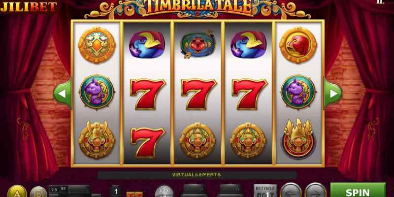    This type of interface is typical for demo slot games where players spin reels using virtual credits.