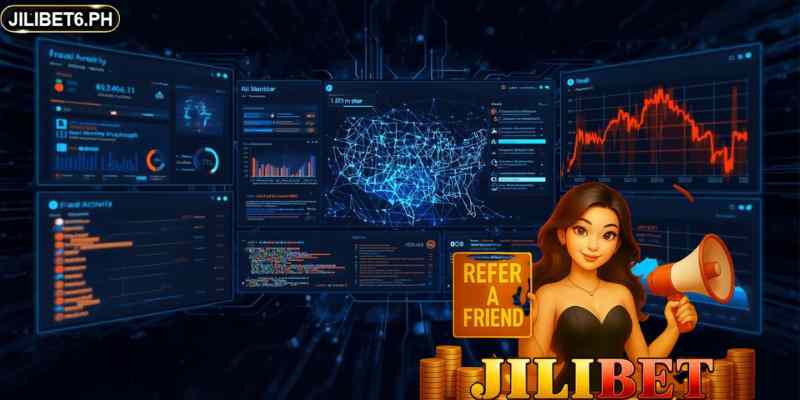 AI-powered fraud monitoring dashboard detecting suspicious activity.