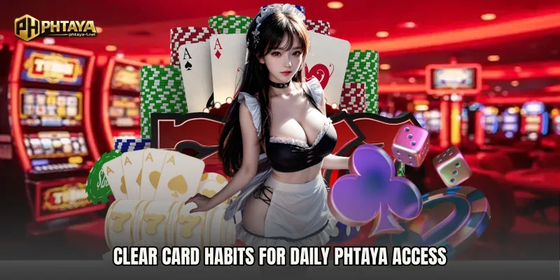 Clear card habits for daily PHTAYA access